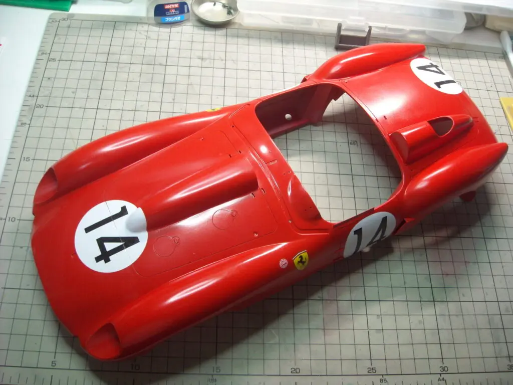 MFH 1/12 Ferrari 250TR 58 製作ブログ ♯4【 塗装～磨き出し