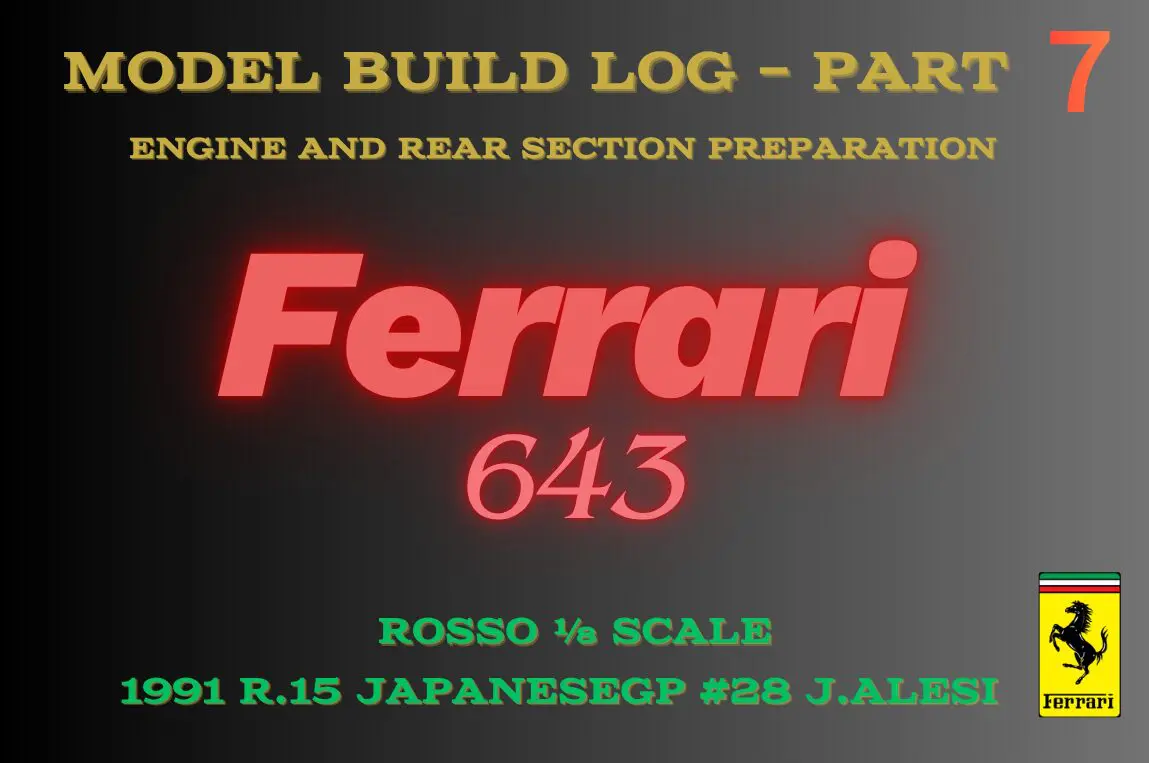 ROSSO 1/8 Ferrari 643 1991 JAPANESE GP 製作ブログ ♯2【 キットの